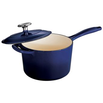 Tramontina Enameled Cast-Iron 2 1/2-qt Covered Saucepan
