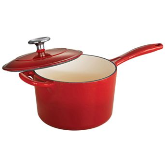 Tramontina Enameled Cast-Iron 2 1/2-qt Covered Saucepan