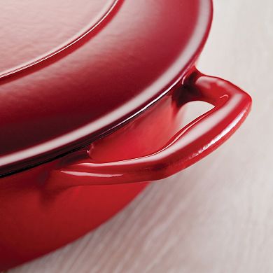 Tramontina Enameled Cast-Iron 3-qt. Covered Saucepan