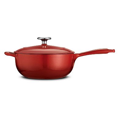 Tramontina Enameled Cast-Iron 3-qt. Covered Saucepan