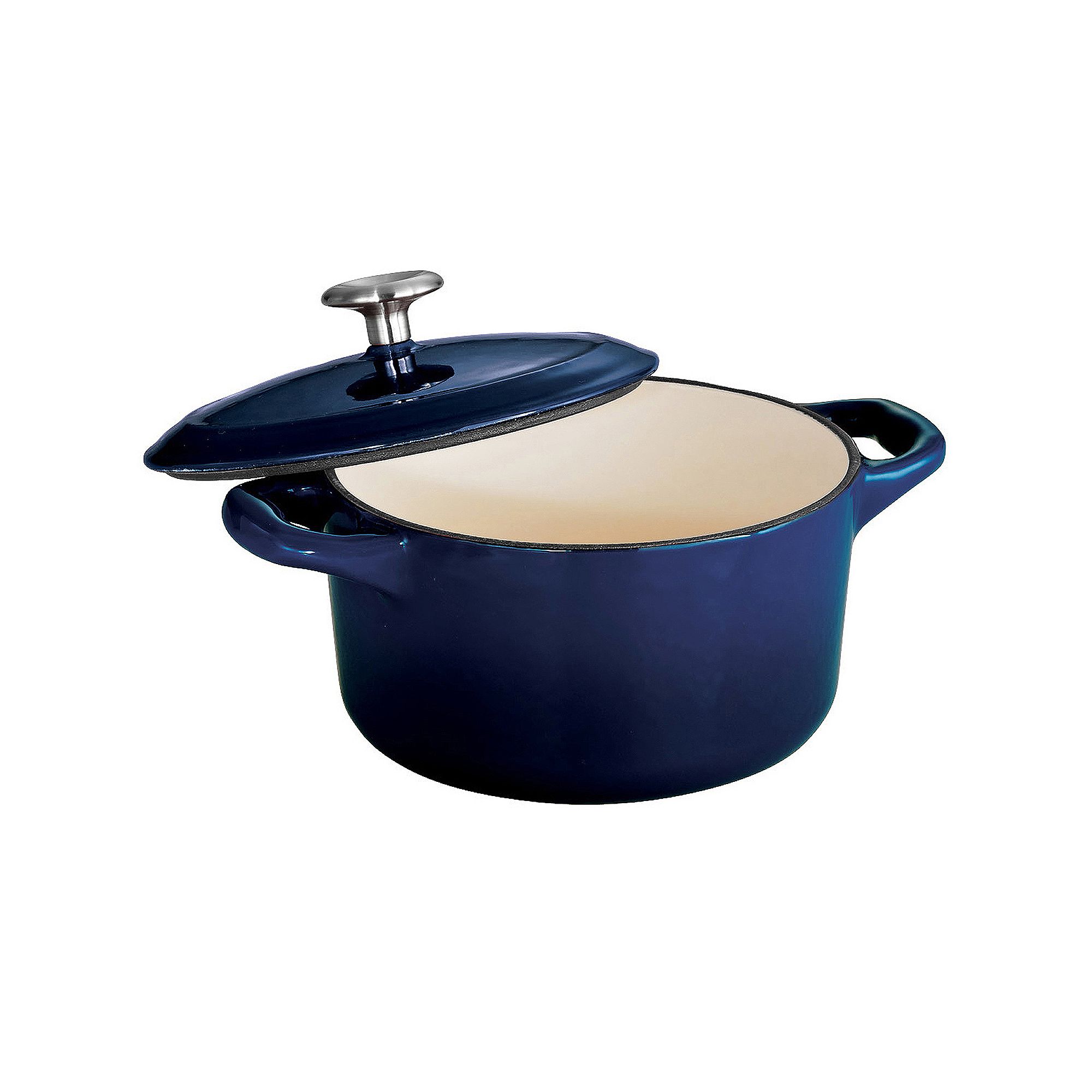 Tramontina Enameled Cast-Iron 24-oz. Mini Cocotte, Blue