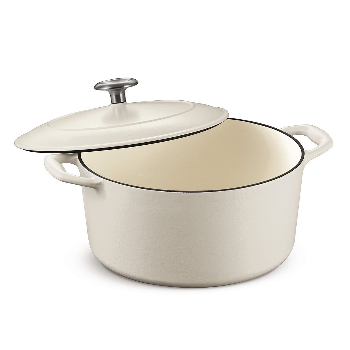 Tramontina Enameled Cast-Iron 5.5-qt. Dutch Oven - White