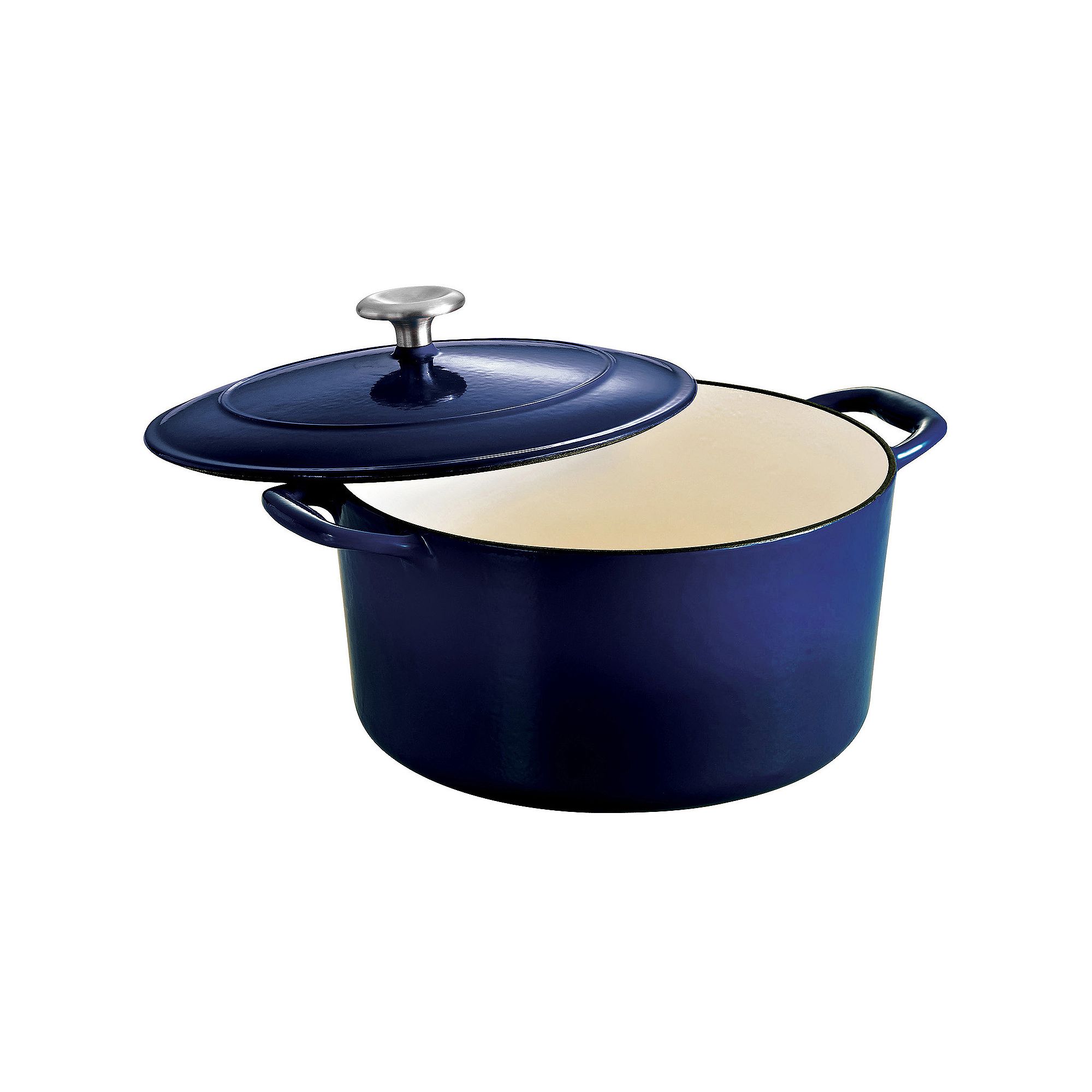 Tramontina Enameled Cast-Iron 6 1/2-qt. Dutch Oven, Blue