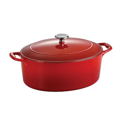 Tramontina Enameled Cast-Iron 7-qt. Oval Dutch Oven