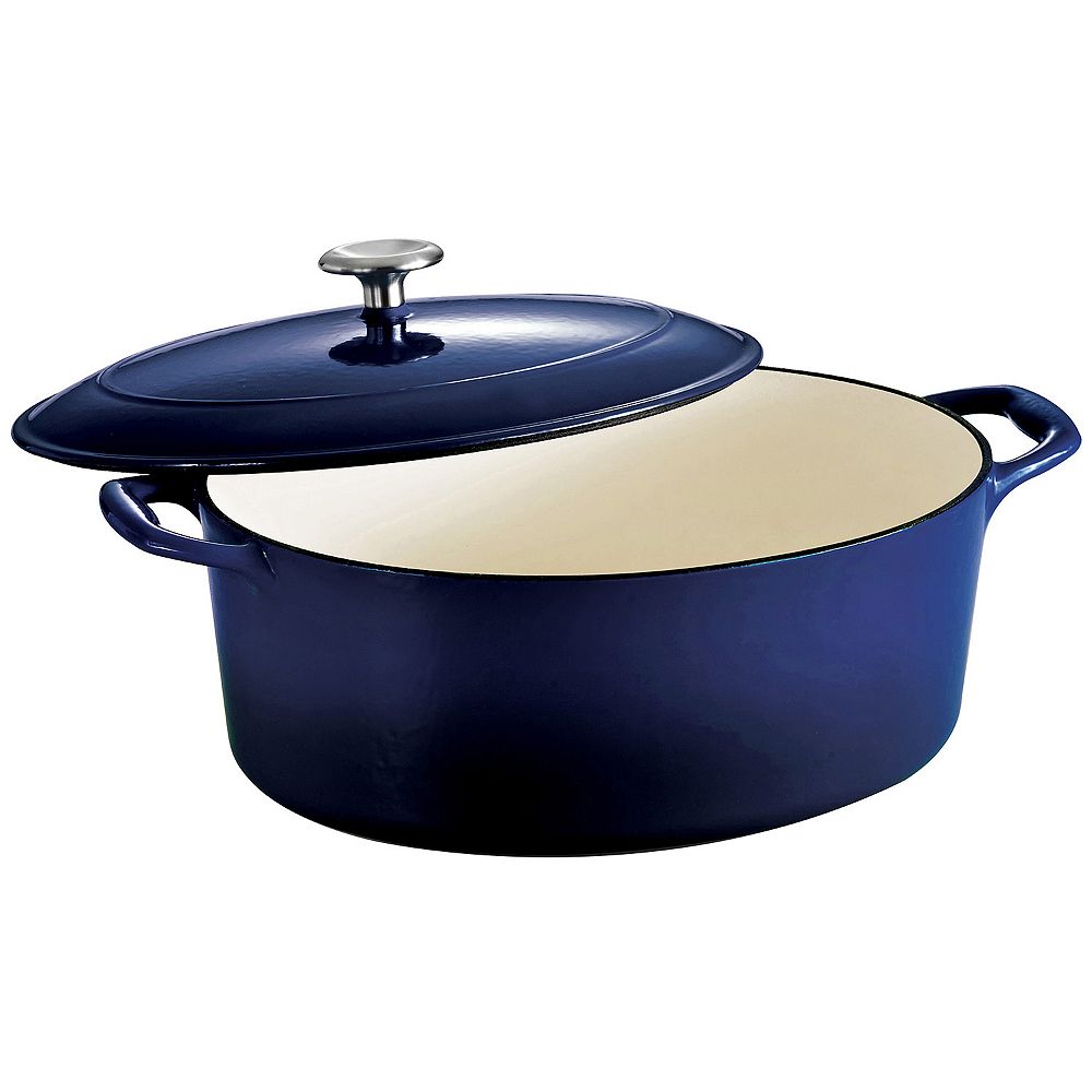 Tramontina Enameled Cast-Iron 7-qt. Oval Dutch Oven