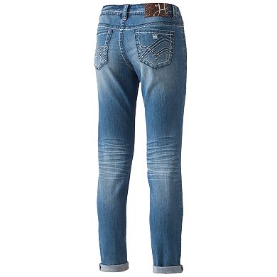 Hydraulic Roll Cuff Boyfriend Jeans - Juniors