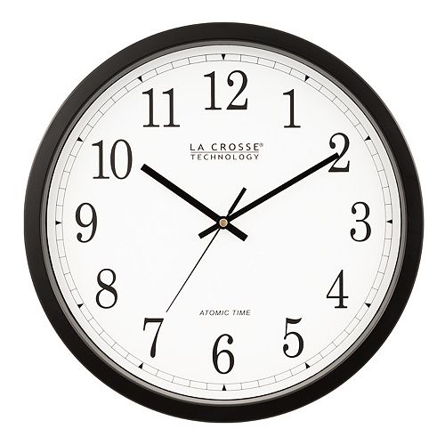 La Crosse Technology 14-in. Atomic Analog Wall Clock