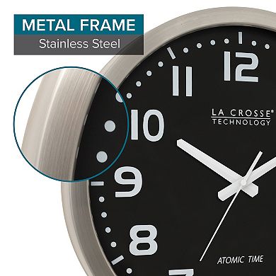 La Crosse Technology 16-in. Atomic Analog Wall Clock