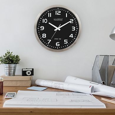 La Crosse Technology 16-in. Atomic Analog Wall Clock