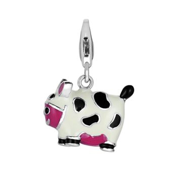 Sterling Silver Cow Charm