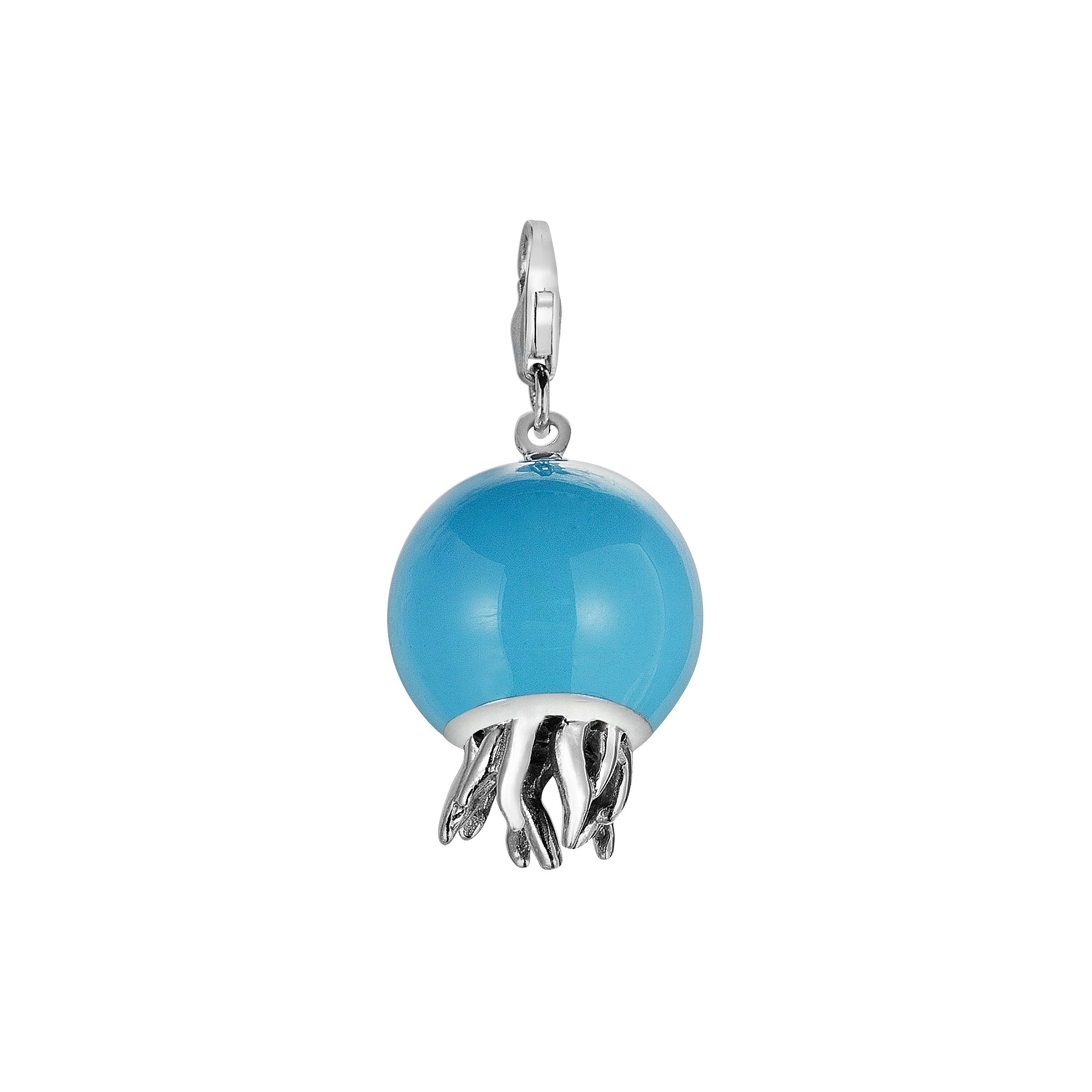 Sterling Silver Jellyfish Charm, Womens