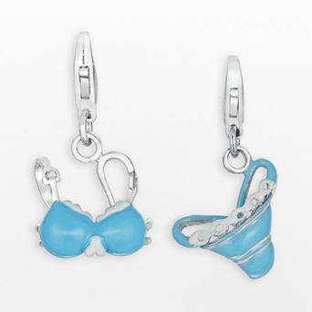 Sterling Silver Bikini Charm Set