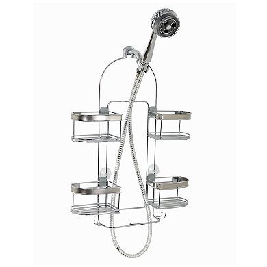 Zenna Home Premium Stainless Steel Finish Expandable Shower Caddy