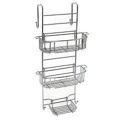 Heritage Bronze Metal Shower Caddy with 2 Shelves, Zenna Home