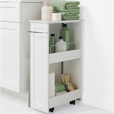 Zenith Slimline 2-Shelf Rolling Organizer