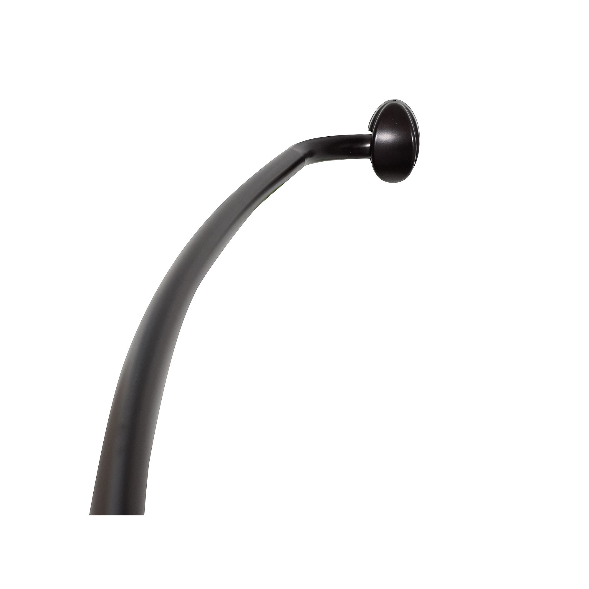 Zenna Home Curved NeverRust Shower Curtain Rod, Oil Rubbed Bronze