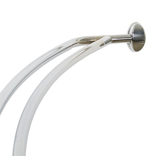 Zenna Home Double Curved Shower Curtain Rod