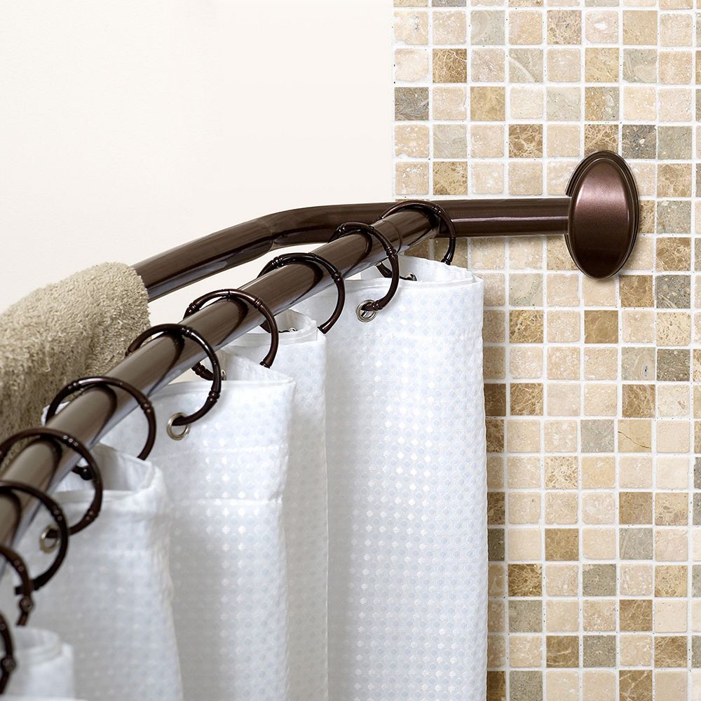 Zenna Home Double Curved Shower Curtain Rod