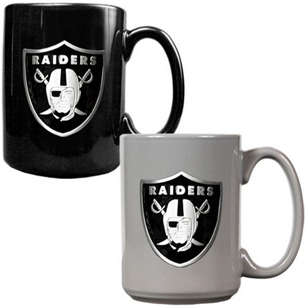 Oakland Raiders 2-pc. Ceramic Mug Set
