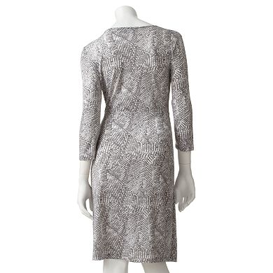 Apt. 9® Animal Faux-Wrap Dress