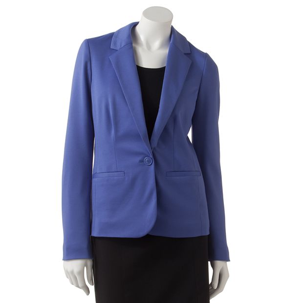 Women s 212 Collection Solid Ponte Blazer