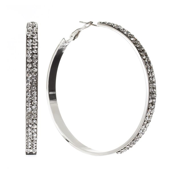 Kohls on sale silver hoops