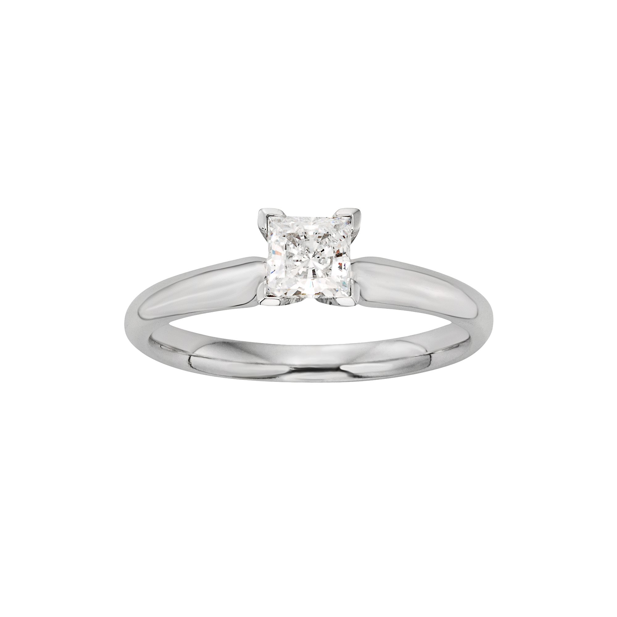 The Regal Collection Princess-Cut IGL Certified Colorless Diamond Solitaire