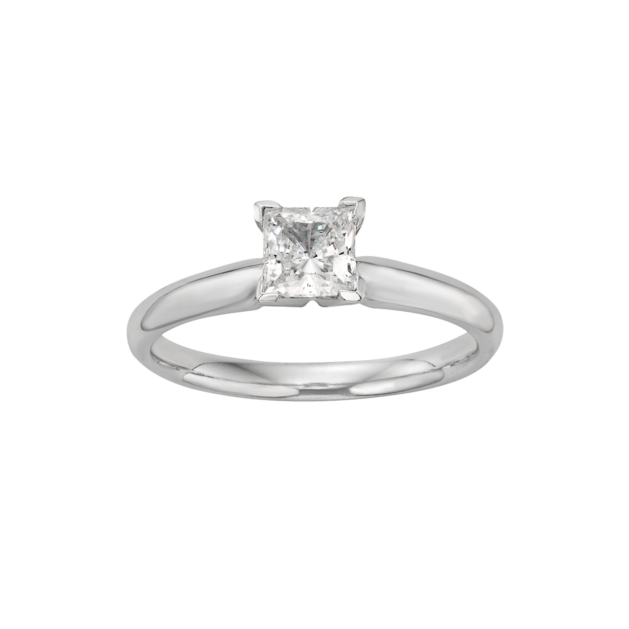 The Regal Collection Princess-Cut IGL Certified Diamond Solitaire Engagemen