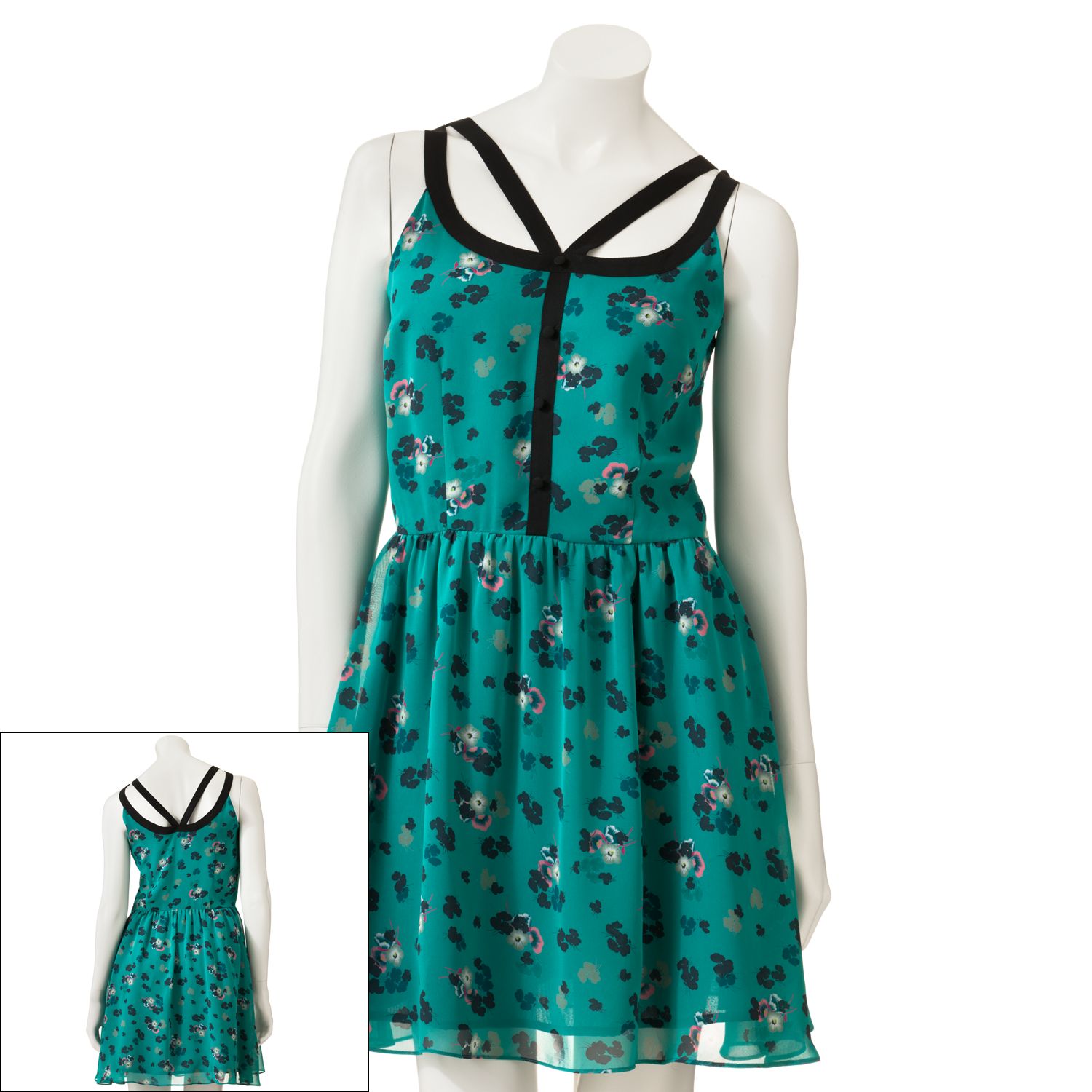 kohls teal dress