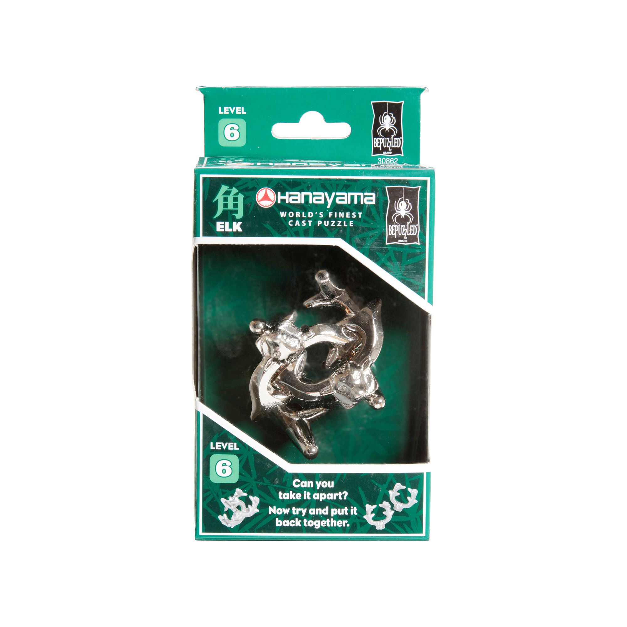 Hanayama Level 6 Elk Cast Puzzle, Multi