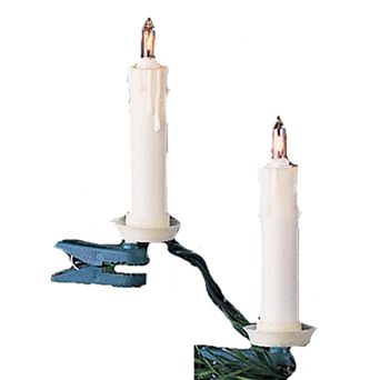 Kurt Adler Clip-On Candle String Light Set