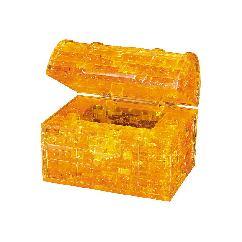 3D Crystal Treasure Chest Puzzle, Multicolor