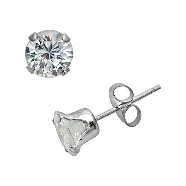 white sapphire earrings kohls