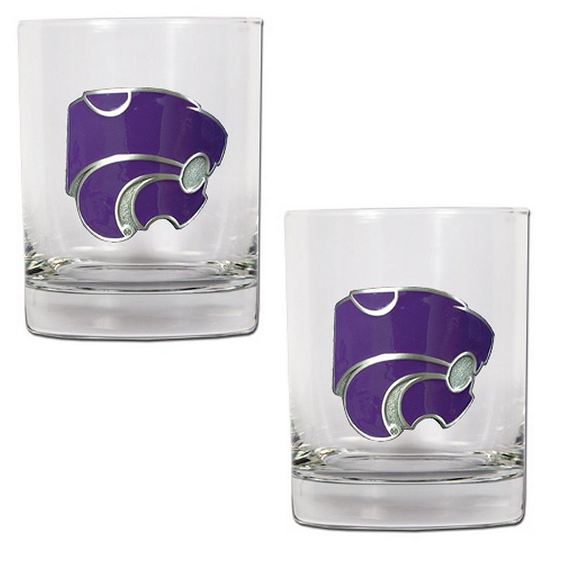 UPC 089006536218 product image for Kansas State Wildcats 2-pc. Rocks Glass Set, Team | upcitemdb.com