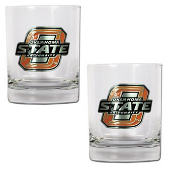 Oklahoma State Cowboys 2 pc Rocks Glass Set
