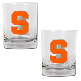 Syracuse Orange 2 pc Rocks Glass Set