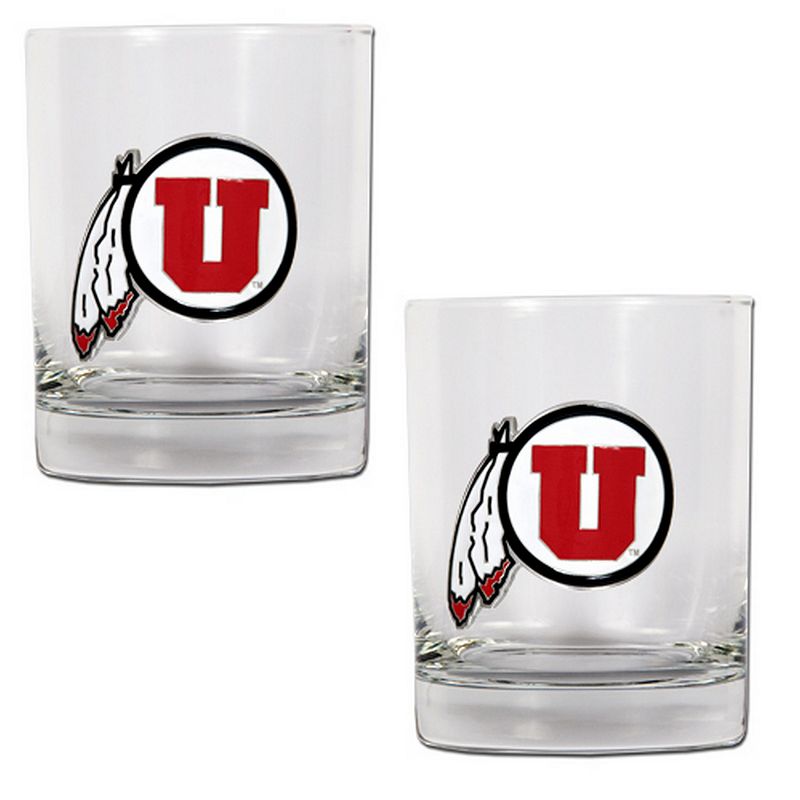 Utah Utes 2-pc. Rocks Glass Set, Multicolor