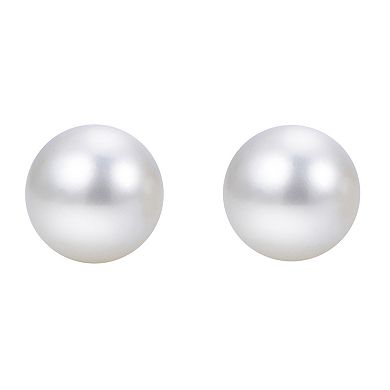 14k Gold Akoya Cultured Pearl Stud Earrings