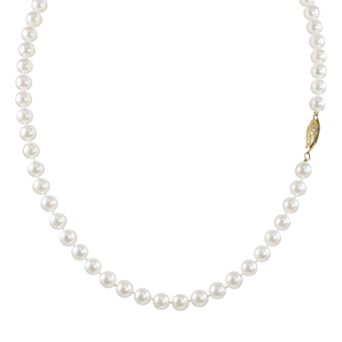 PearLustre by Imperial 14k Gold 6-6.5 mm Akoya Cultured Pearl Strand Necklace