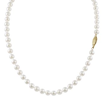 PearLustre by Imperial 14k Gold Akoya Cultured Pearl Necklace