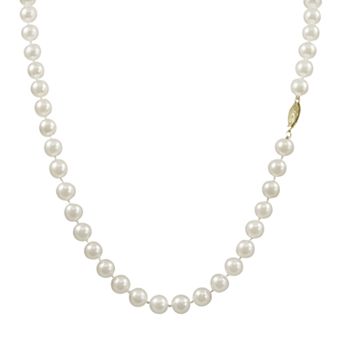PearLustre by Imperial 14k Gold Akoya Cultured Pearl Strand Necklace