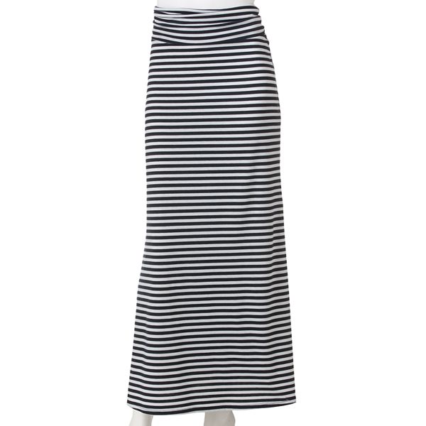 Lily Rose Striped Maxi Skirt - Juniors