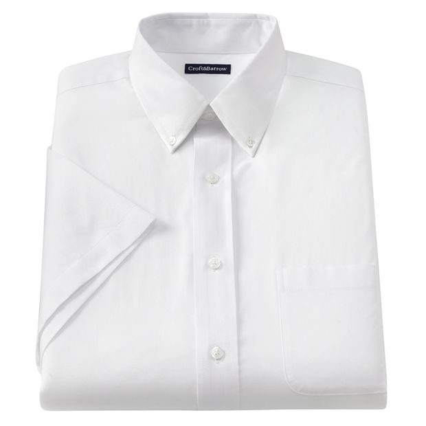 Croft & Barrow® Classic-Fit Solid Broadcloth Button-Down Collar