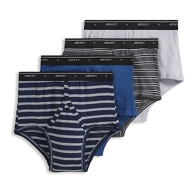 Men's Jockey® 4-pack Classic Knit Full-Rise Briefs