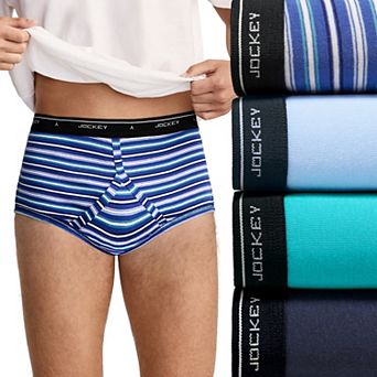 Men's Jockey® 4-pack Classic Knit Full-Rise Cotton Briefs