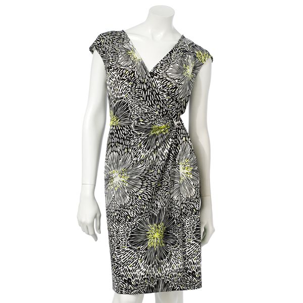 Petite Apt. 9® Floral Surplice FauxWrap Dress