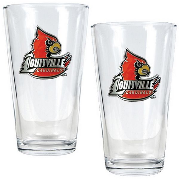 Louisville Cardinals 2-pc. Pint Glass Set