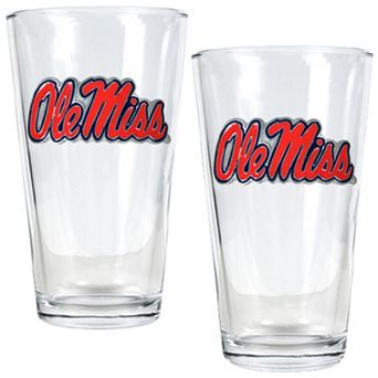 Ole Miss Rebels 2 pc Pint Glass Set