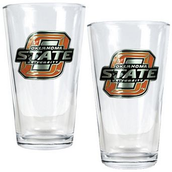 Oklahoma State Cowboys 2 pc Pint Glass Set