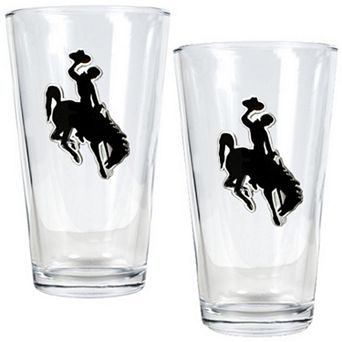 Wyoming Cowboys 2 pc Pint Glass Set
